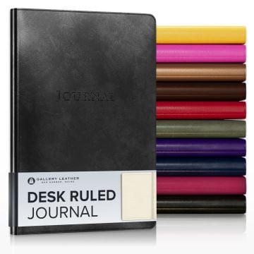 Desk Leather Journal (Ruled) - 8" x 5.5"