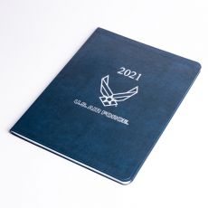 USAF Leather Large Monthly Planner - 9.75" x 7.5"