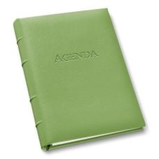 Ring-Bound Leather Planner - 9" x 7"