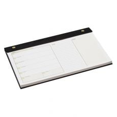 Undated Weekly Pad Leather Planner - 9" x 11"