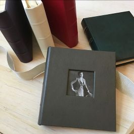 Leather Travel Photo Album with Window