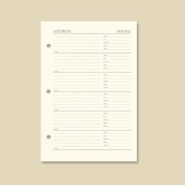 Address Records Refill | Gallery Leather