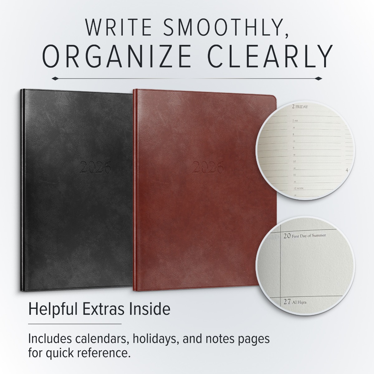 Gallery Leather Professional Weekly Monthly Planner 2026, Elegantly Bound Cal...