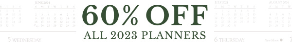 60% off 2023 Planners
