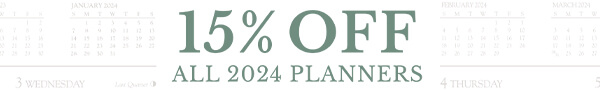 15% off 2024 Planners