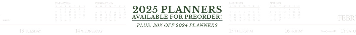 2025 Planners Available for Preorder