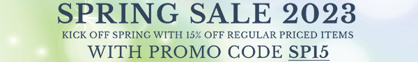 Save 15% on regular-priced products with code SP15
