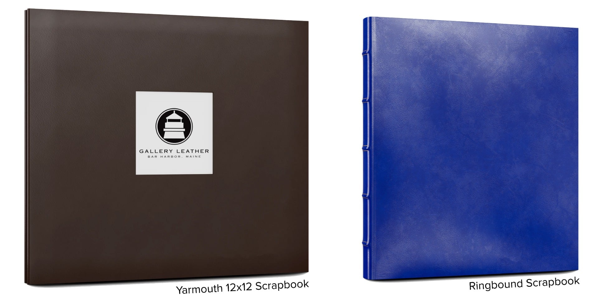 Yarmouth 12x12 Scrapbook and Ringbound Scrapbook comparison