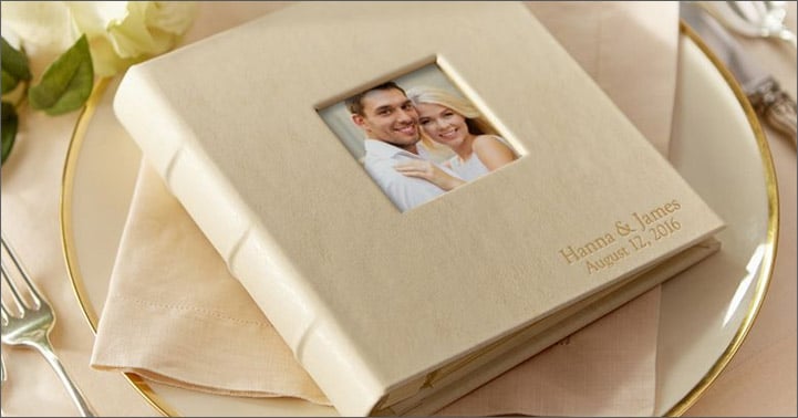 personalized compact album with display window