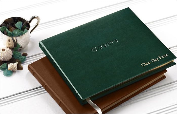 LEATHER GUEST BOOK